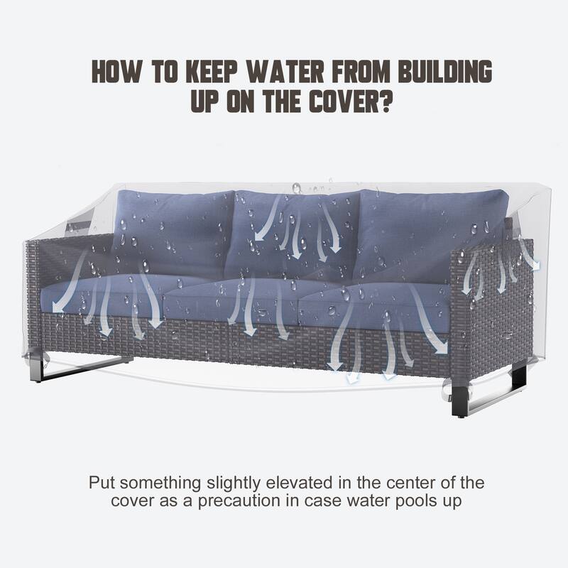 None Durable Outdoor Furniture Cover 600D Oxford Fabric
