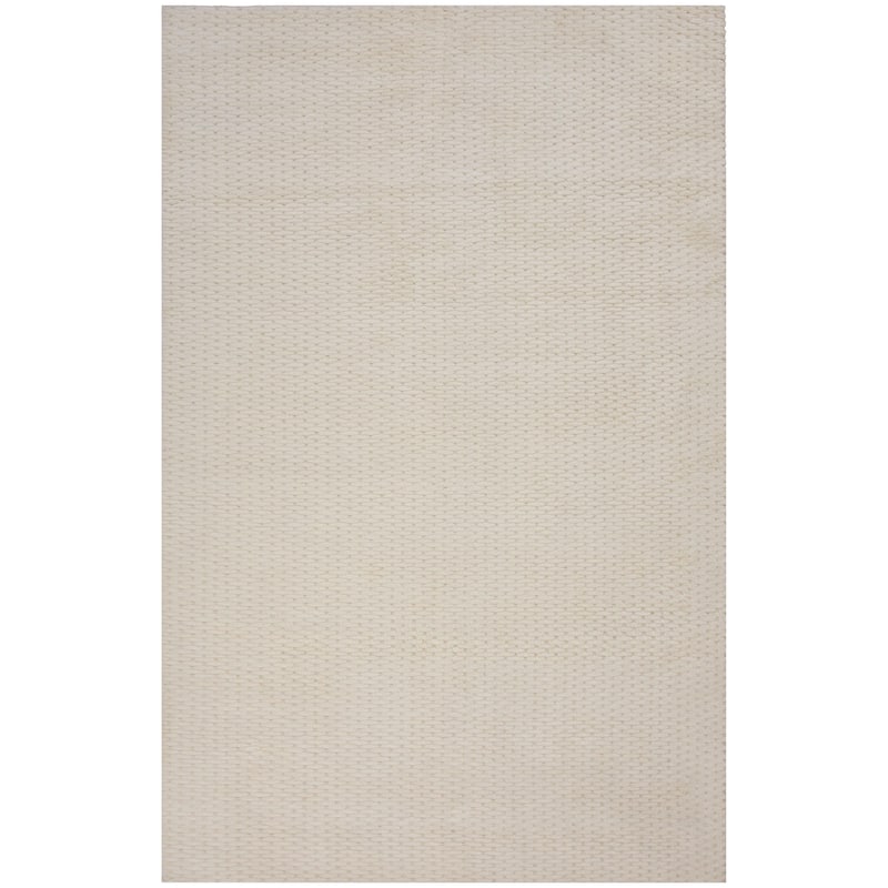 Alora Decor Haze Contemporary Basketweave Area Rug - 9' x 12' - Ivory