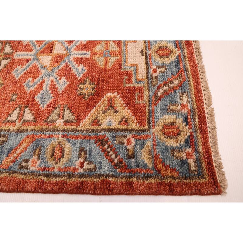 ECARPETGALLERY Hand-knotted Jules Serapi Dark Copper Wool Rug - 2'7 x 9'10