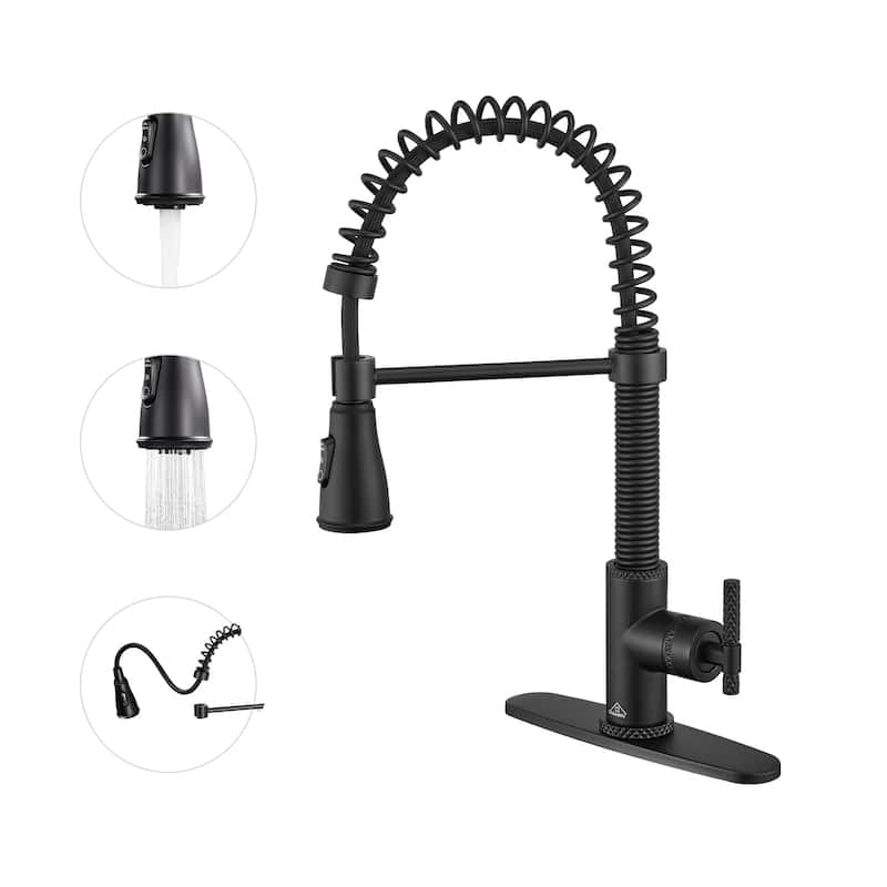 Single Handle Pull Down Sprayer Kitchen Faucet