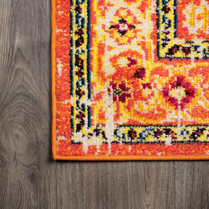 JONATHAN Y Audrey Geometric Medallion Area Rug