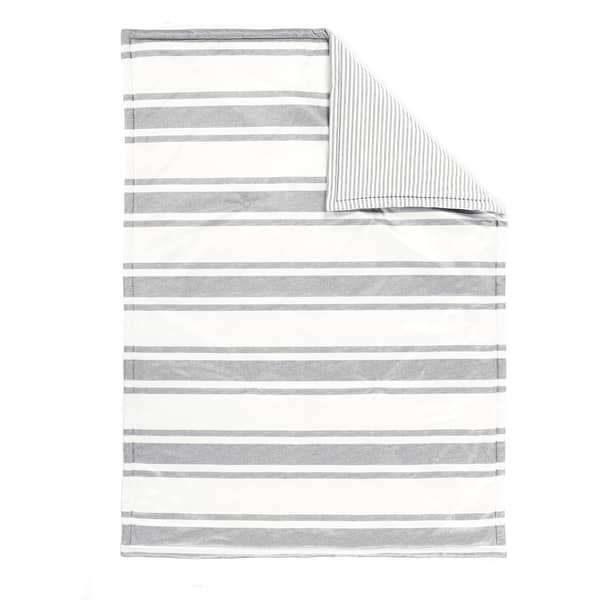 slide 2 of 5, Lush Decor Baby Farmhouse Stripe Reversible Soft & Plush Oversized Blanket - 50" x 36"
