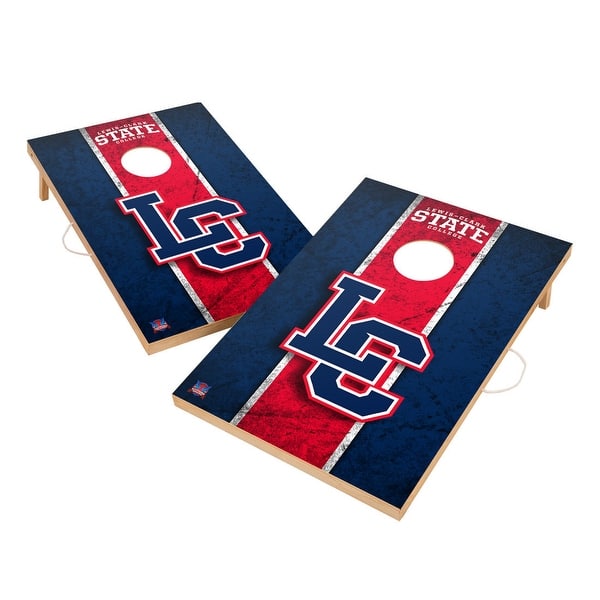slide 2 of 5, Vintage Lewis Clark State Warriors Regulation 2x4 Cornhole Set