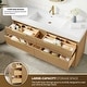 preview thumbnail 52 of 77, Hohhot Bath Vanity with Integrated Stone Sink Top without Mirror