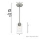 preview thumbnail 11 of 13, Hunter Hartland 1-Light Mini Pendant - Kitchen Island, Dining Room, Bedroom - Farmhouse, Industrial