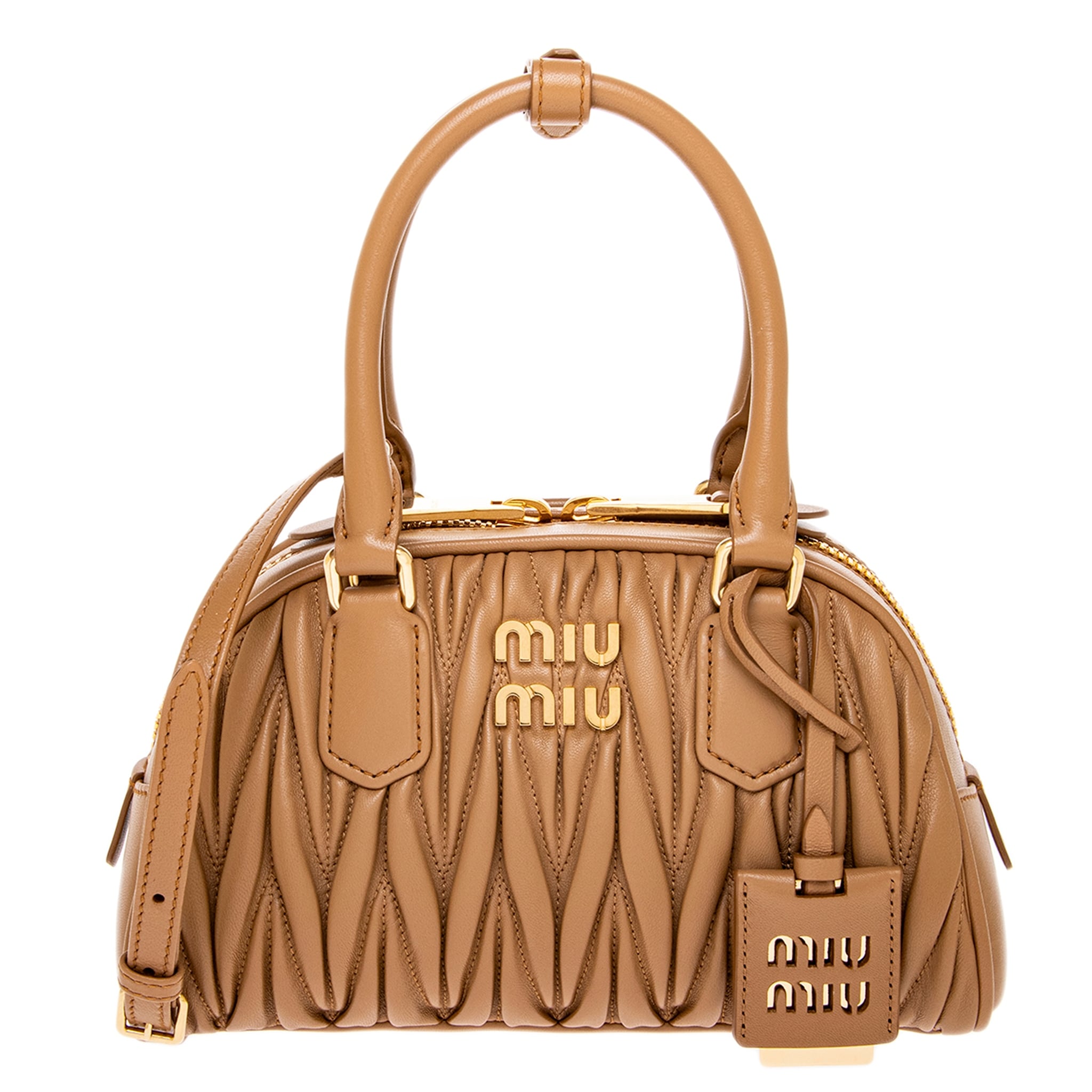 Miu Miu Matelassé Arcadie Bowling Bag