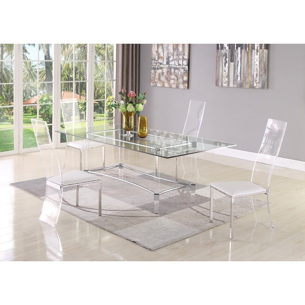Glass chairs for sale discount