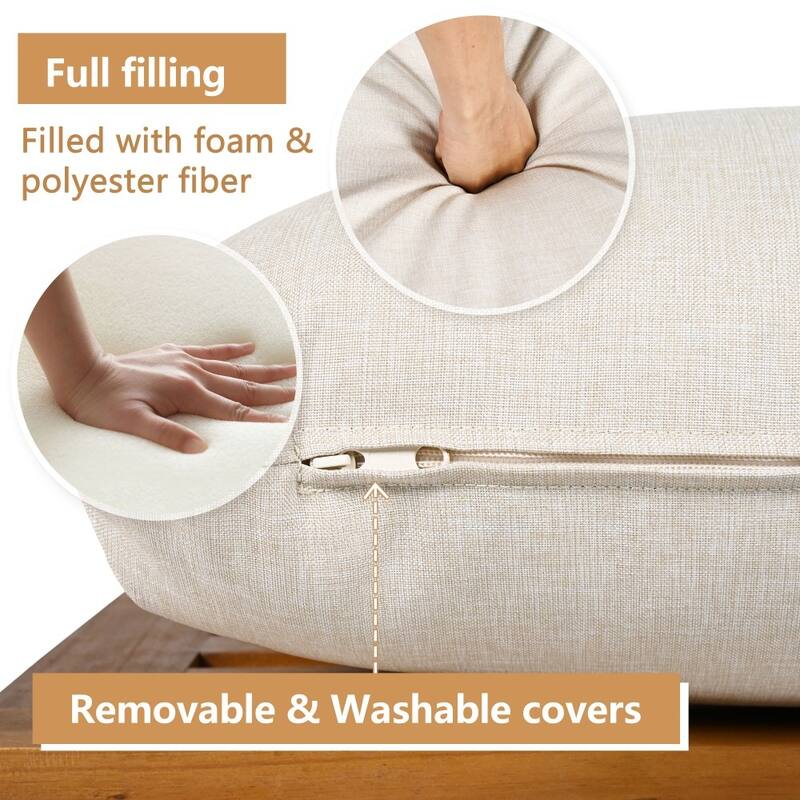 Modern Outdoor 5-piece Acacia Wood and Rope Sofa Set