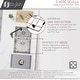 preview thumbnail 7 of 16, STYLISH 28 inch Stainless Steel 18G 60/40 Double Bowl Reversible Undermount Sink - 28" x 18" x 9"