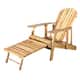Hayle Wood Outdoor Reclining Adirondack Chair by Christopher Knight Home - Brown