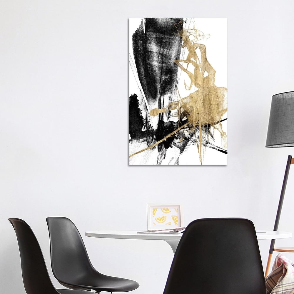 iCanvas "Glam & Black IV" by Jennifer Goldberger Canvas Print