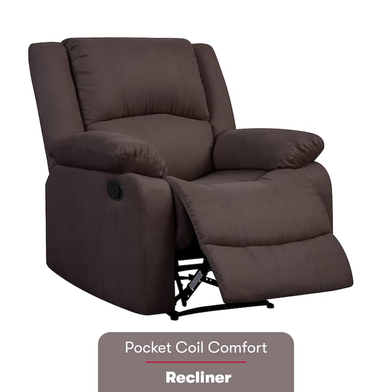 Relax A Lounger® Porter Microfiber Manual Recliner by iLounge