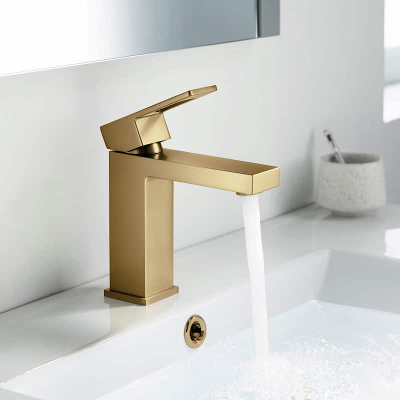 Mirage Single Handle Bathroom Vanity Sink Faucet with Pop Up Drain