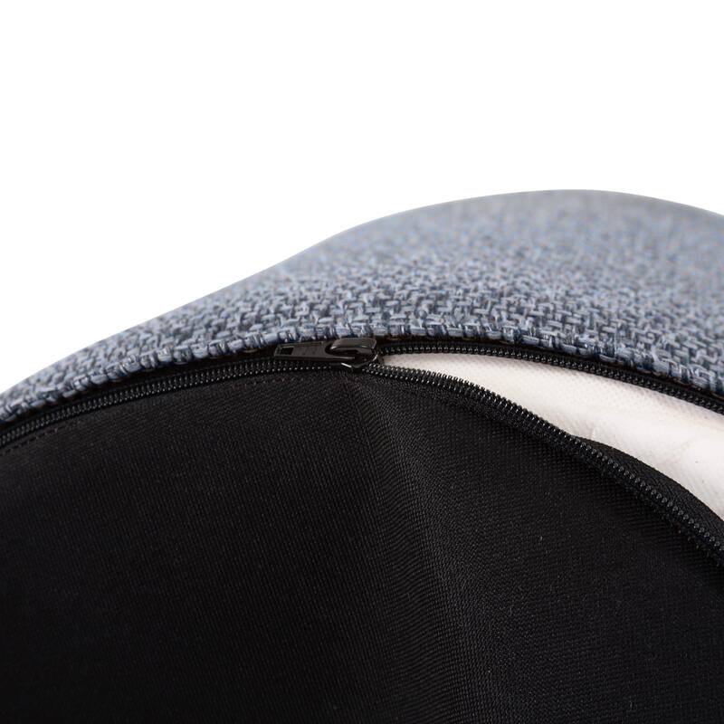 Allan Andrews No Tip Cylinder Ottoman with Cover, Panama Collection