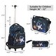 preview thumbnail 16 of 26, 20-Inch 3PCS Kids Rolling Luggage Set, Trolley Backpack with Lunch Bag and Pencil Case for Girls, Suitcase with Mermaid Pattern