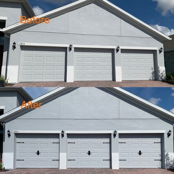 Magnetic Garage Door Accents Handle Hinge Hardware Decorative House Carriage Kit Ebay