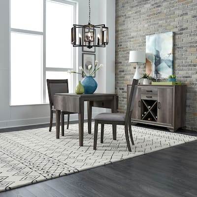 Copper Grove Tanners Creek Greystone Opt 3 Piece Drop Leaf Table Set