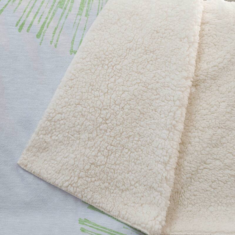 Premium Machine Washable Contemporary Burst Sherpa Throw Blanket