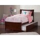 preview thumbnail 26 of 62, AFI Metro Platform Bed with Matching Footboard & Trundle Walnut - Twin