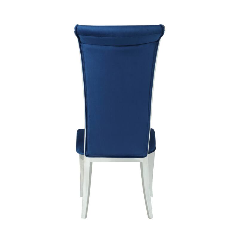 Somette Contemporary Tall Roll Back Side Chair, Set of 2
