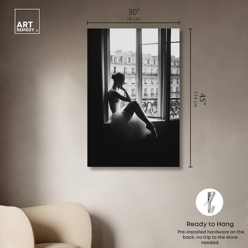 Shadows of a Lady Canvas by Art Remedy, Gallery Wrapped