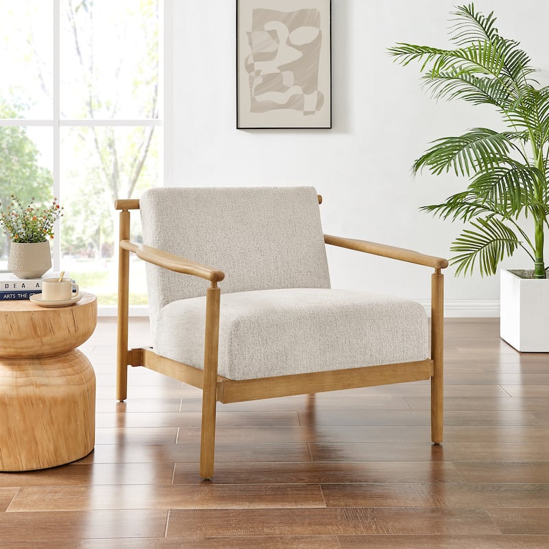 NPD Furniture Arnold Accent Arm Chair - Concord Cream/Fabric
