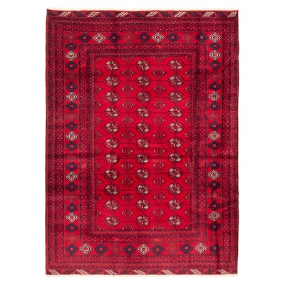 Teimani Red Rug 4'2" x 5'10" - 4'2 x 5'10