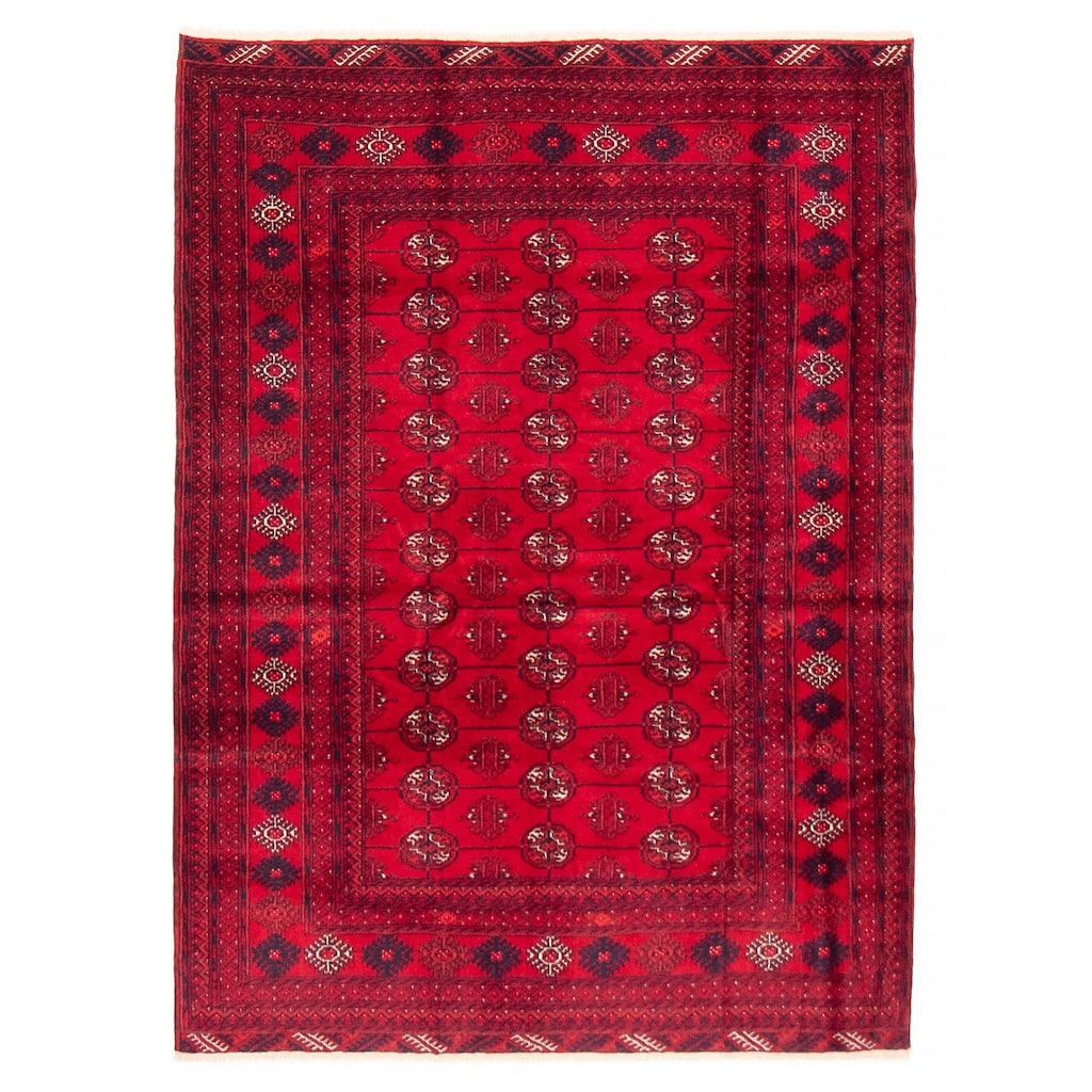 Teimani Red Rug 4'2" x 5'10" - 4'2 x 5'10