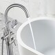 preview thumbnail 15 of 20, Vanityfair Floor Mount Freestanding Bathtub Faucet Tub Filler with Hand Shower