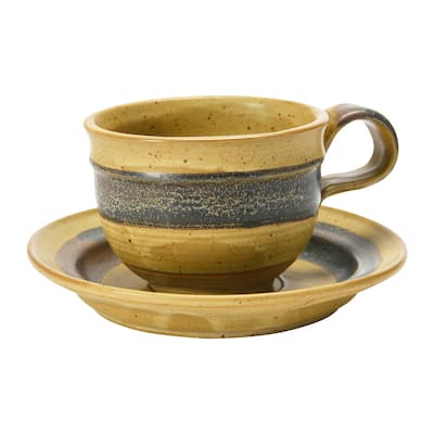 S/2 Stoneware Cup w Saucer