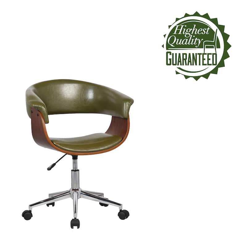 Carson Carrington Heby Faux Leather Mid-Century Office Chair