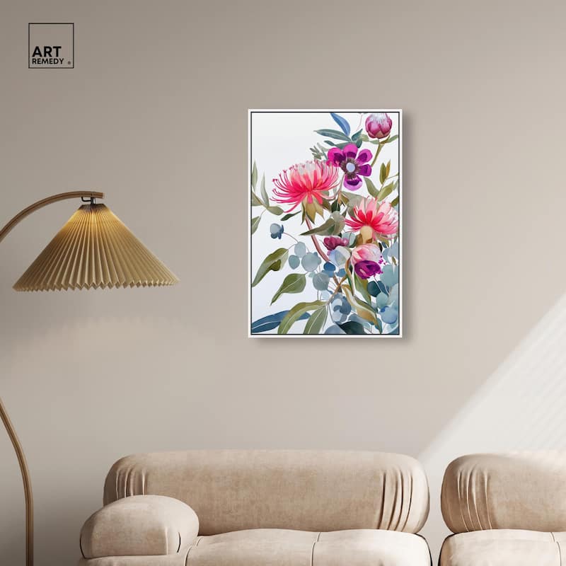 Watery Petals II Canvas by Art Remedy