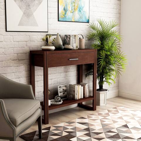 Porch & Den Sewell Modern 35-inch 1-shelf 1-drawer Console Table