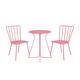 The Novogratz Poolside Collection Heidi 3 Piece Outdoor Bistro Set 3 Piece - Pink