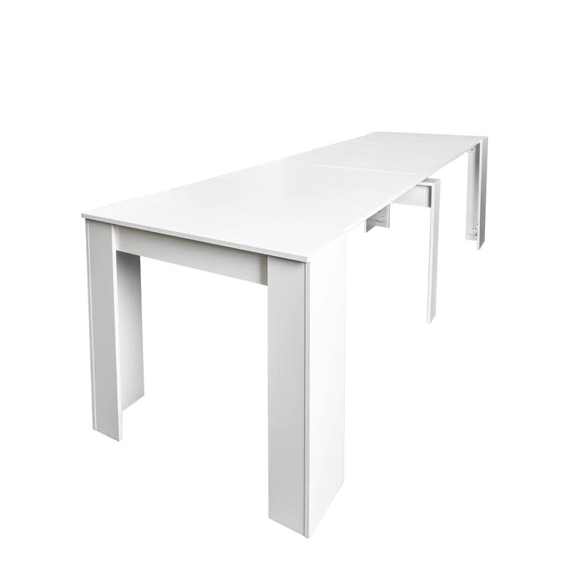 Foldable Dining Table for 6-12 People, Extends to 118 inchConsole Table Space Saving Dinette