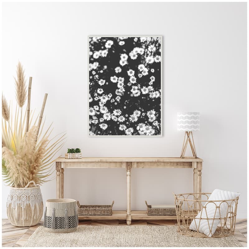 Kate and Laurel Sylvie Chamomile Framed Canvas by Alicia Abla