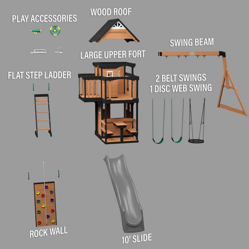Backyard Discovery Canyon Creek Swing Set