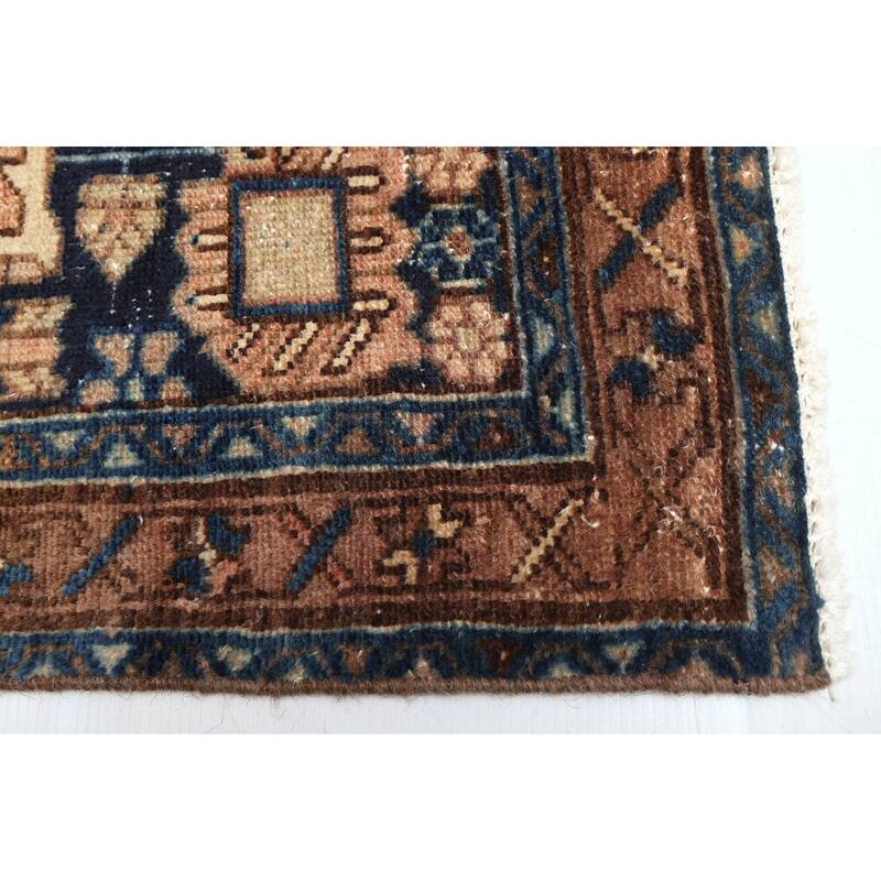 ECARPETGALLERY Hand-knotted Antalya Vintage Light Copper Wool Rug - 3'3 x 9'9