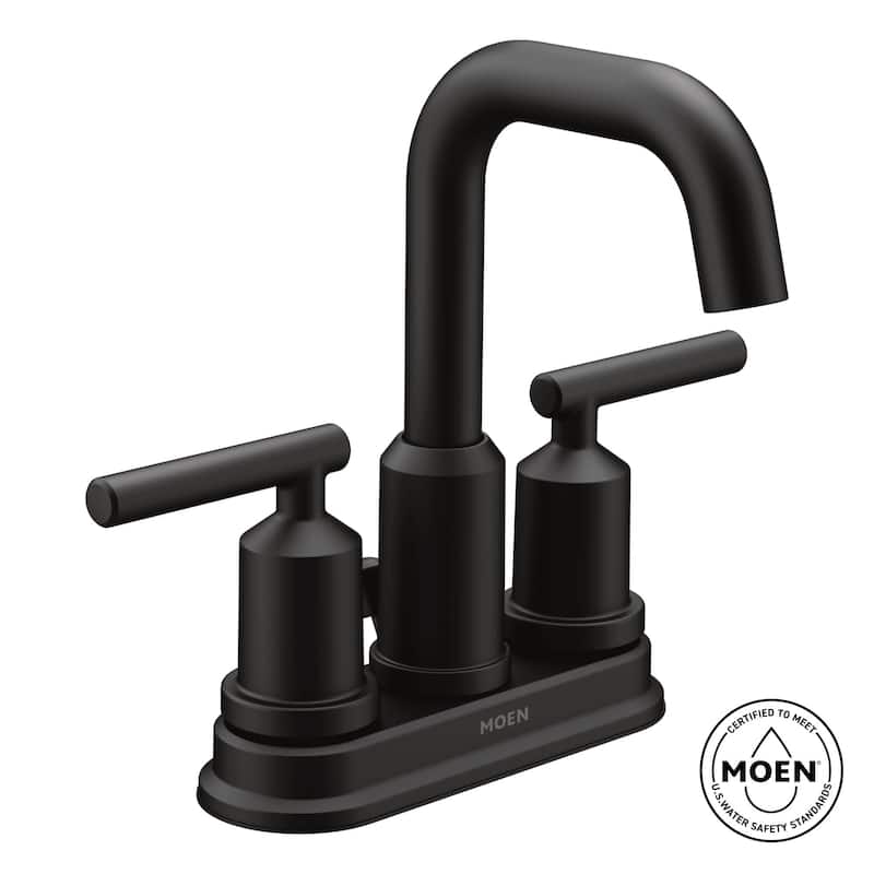 Moen Gibson Double Handle Centerset Bathroom Faucet with Duralast