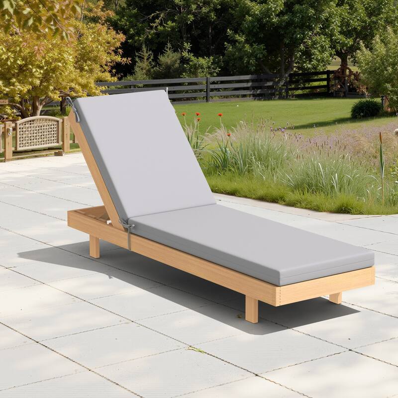 Outdoor Patio Chaise Lounge Cushion with Sunbrella