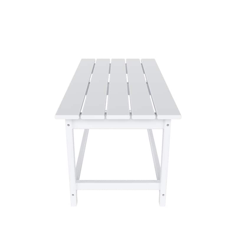 Aderson Outdoor Poly Adirondack Chair Set with Coffee Table