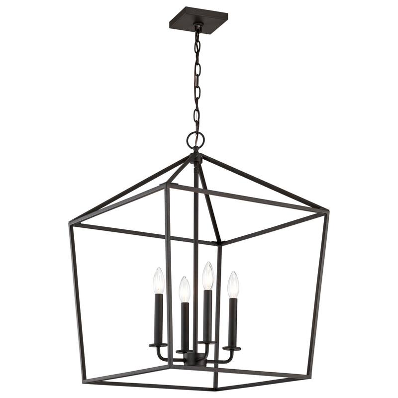 Nuvo Lighting 60/7931 Emma 4 Light 17" Wide Taper Candle Pendant