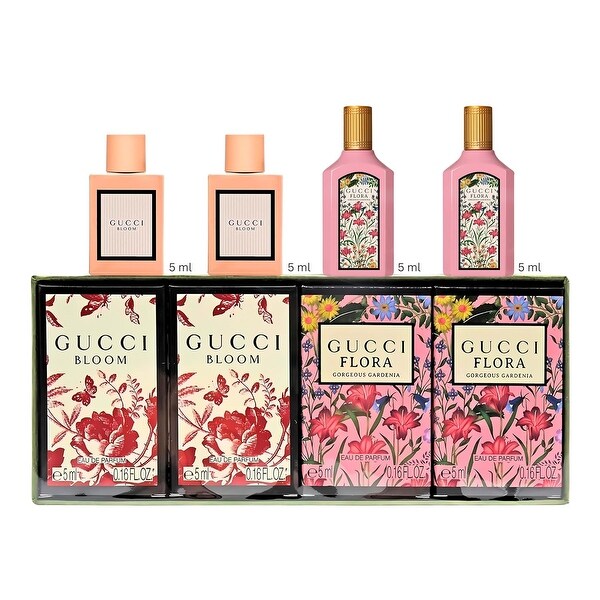 【未開封新品未使用】 GUCCI Flora Miniture set4 Gucci Variety for Women 4 Piece Mini Fragrance Gift Set - Bed Bath