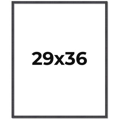 29x36 Frame Brown Solid Wood Picture Frame - Complete Modern Photo