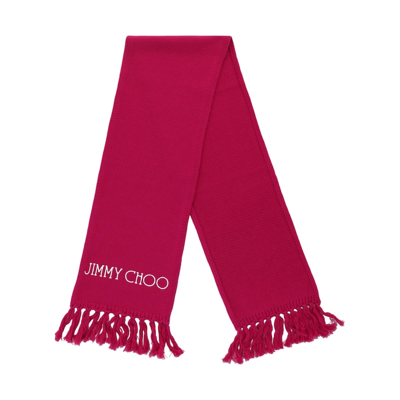 Jimmy Choo Wool Logo Scarf