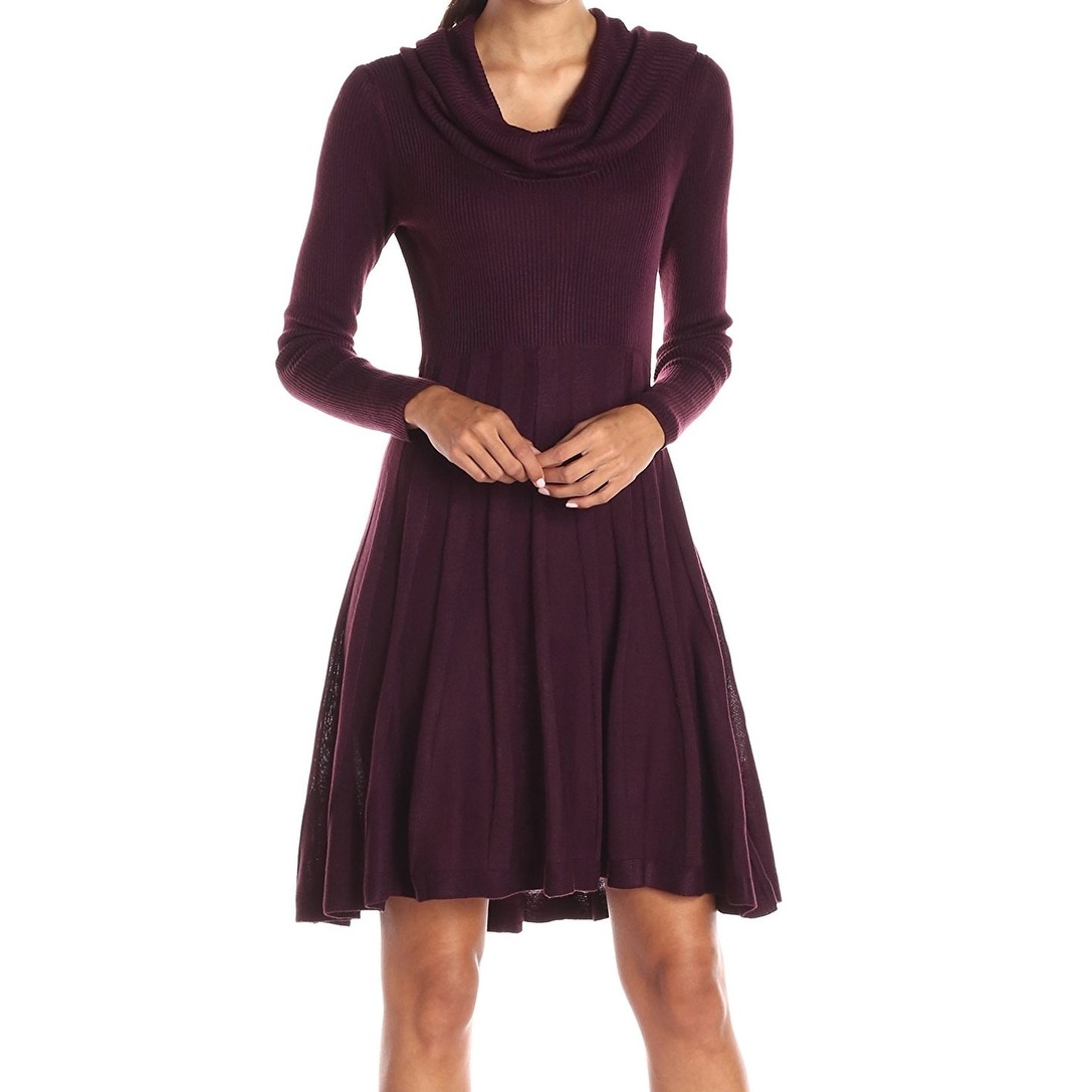 oversized cowl neck sweater dress