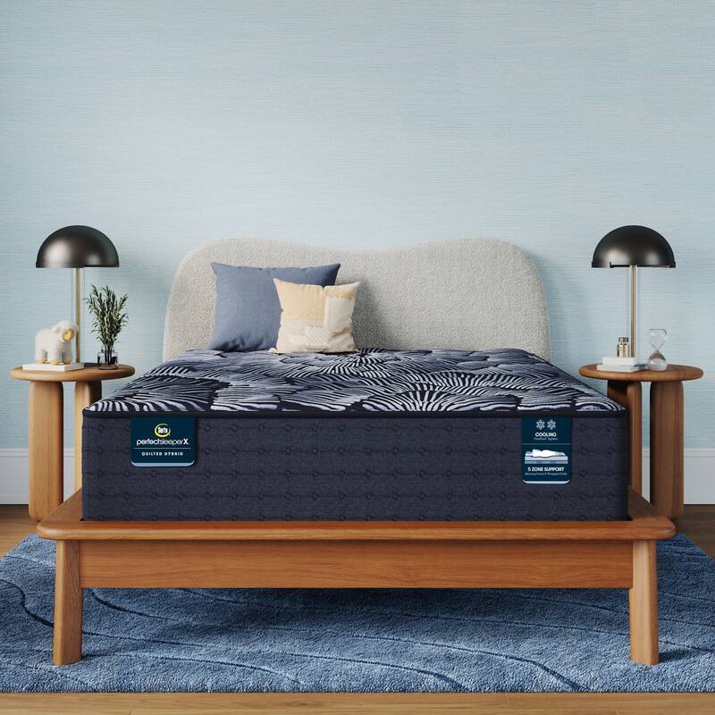 Serta Perfect Sleeper X Excelled 14.25" Hybrid Plush Mattress Set