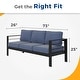 preview thumbnail 14 of 22, Royalcraft Aluminum Outdoor Sofa