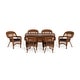 preview thumbnail 42 of 45, Portside Southwest Amber Outdoor Wicker Dining Set (7-Piece)