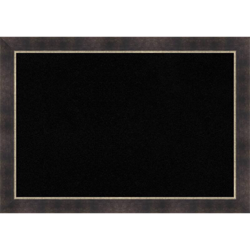 Odin Antique Bronze Wood Framed Cork Board - Bulletin Board, Organization Board, Pin Board